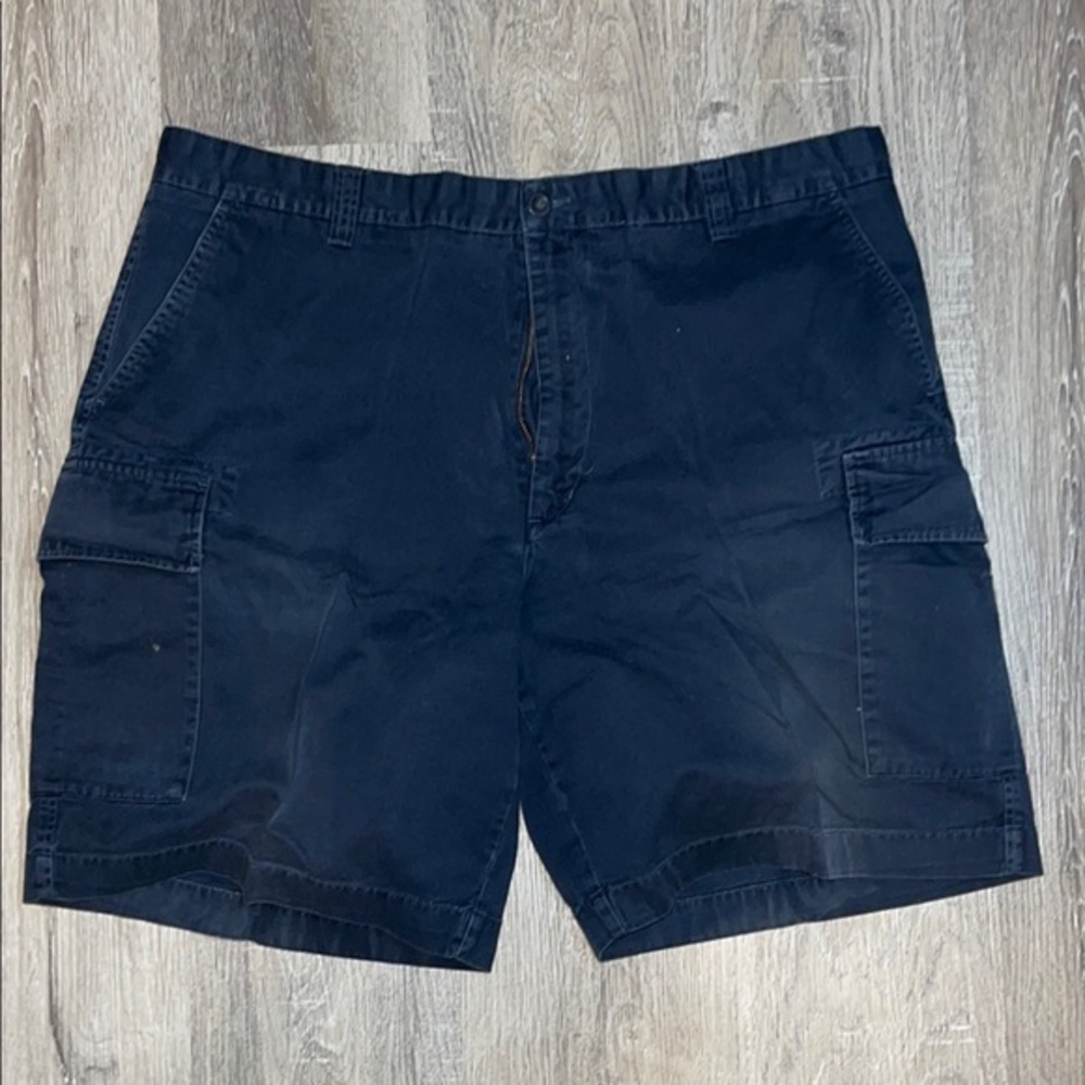 🏷️ Nautica Explorer Men's Navy Cargo Shorts Size 40W